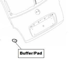 Alfa Romeo Giulietta/MiTo Buffer/Pad, Tailgate