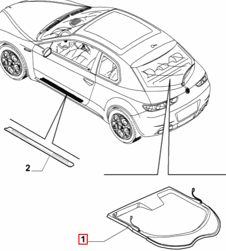 Parcel Shelf - Brera Bose - Alfa Romeo Shop