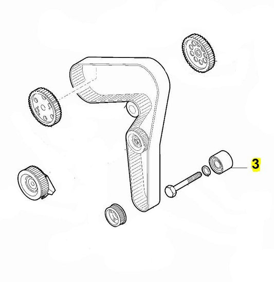 Zahnriemenspannrolle (fest) - Alfa Romeo