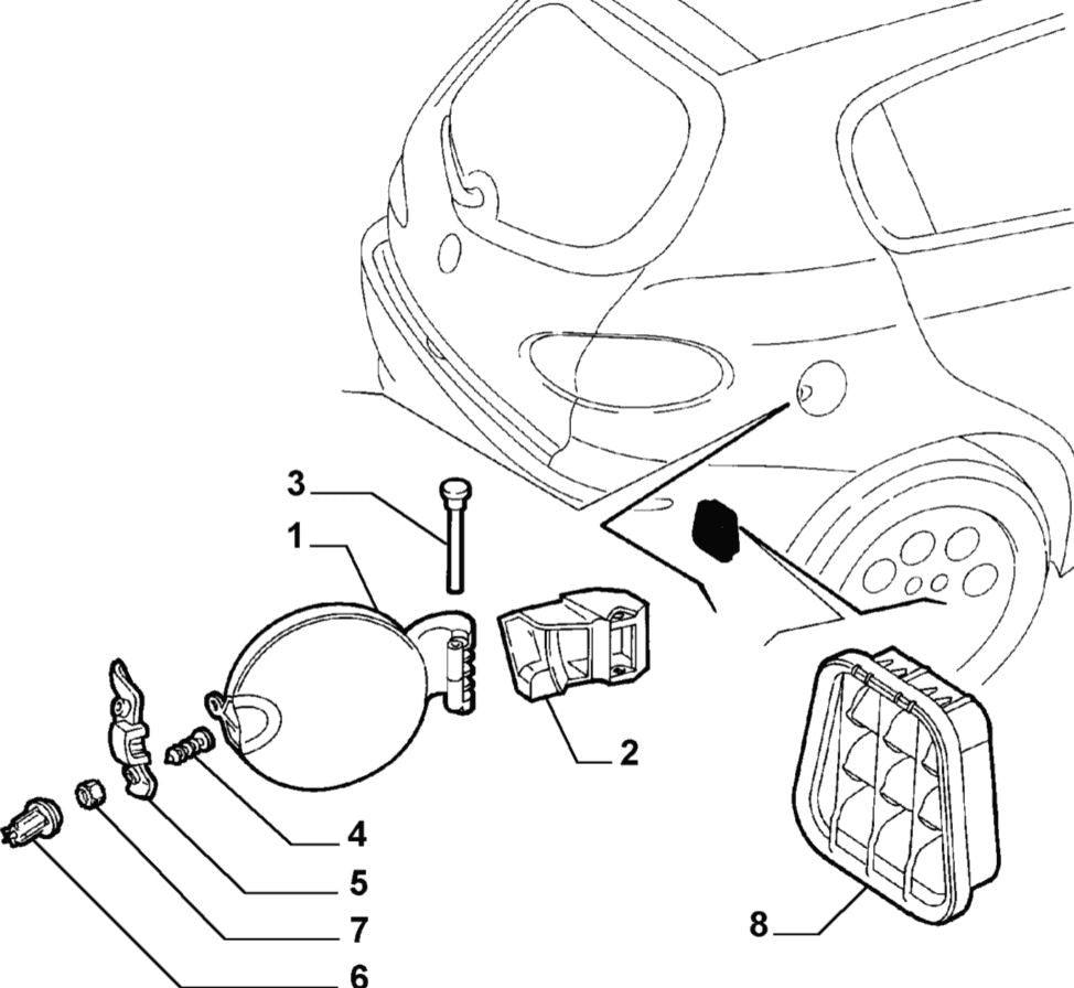 Fuel Filler Flap Alfa Romeo 147