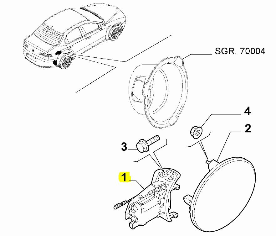 Tankklappenschloss - 159