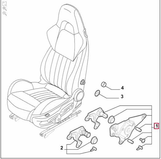 Seat Mechanism - Brera & Spider - Alfa Romeo Shop