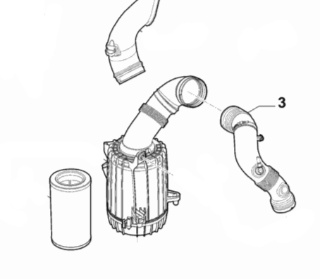 Air Filter Pipe - Alfa Romeo 4C 50531804