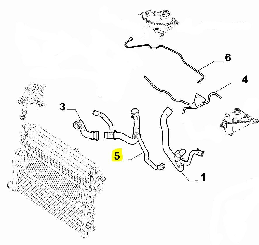 Coolant Hose - Giulia 2.9