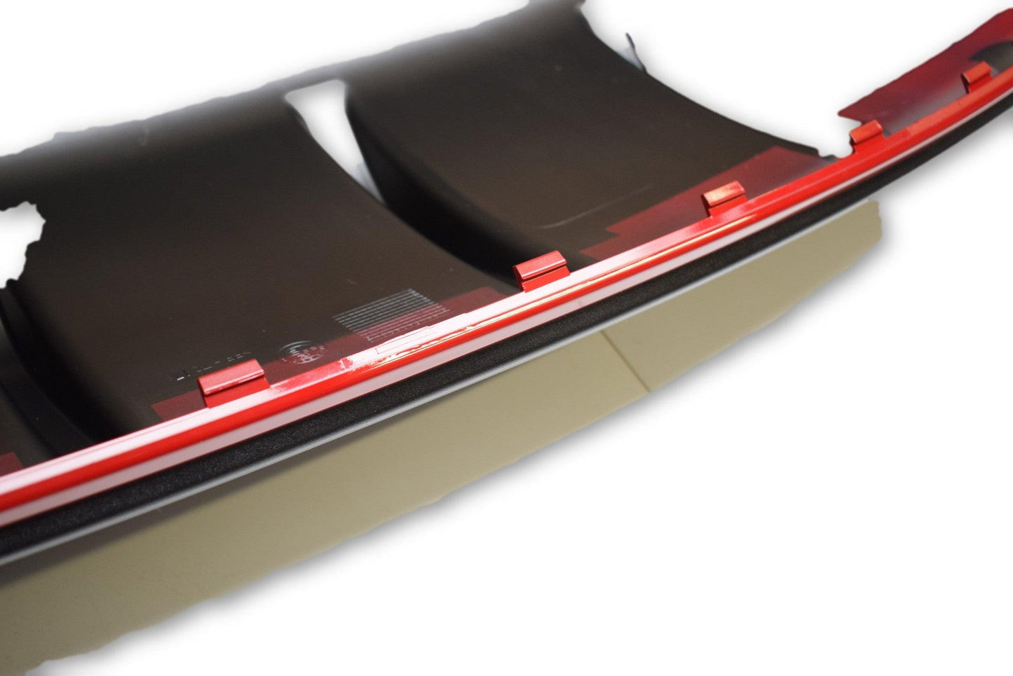 Rear Bumper Trim - Giulietta with red Trim - Partsworld-UK - 50538645-1 + 156119122 (Special order)