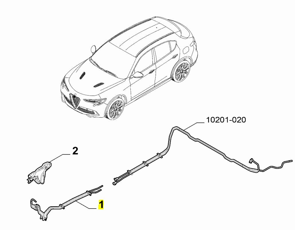Fuel Pipes - Giulia & Stelvio 2.2