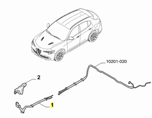 Tubos de combustible - Giulia & Stelvio 2.2