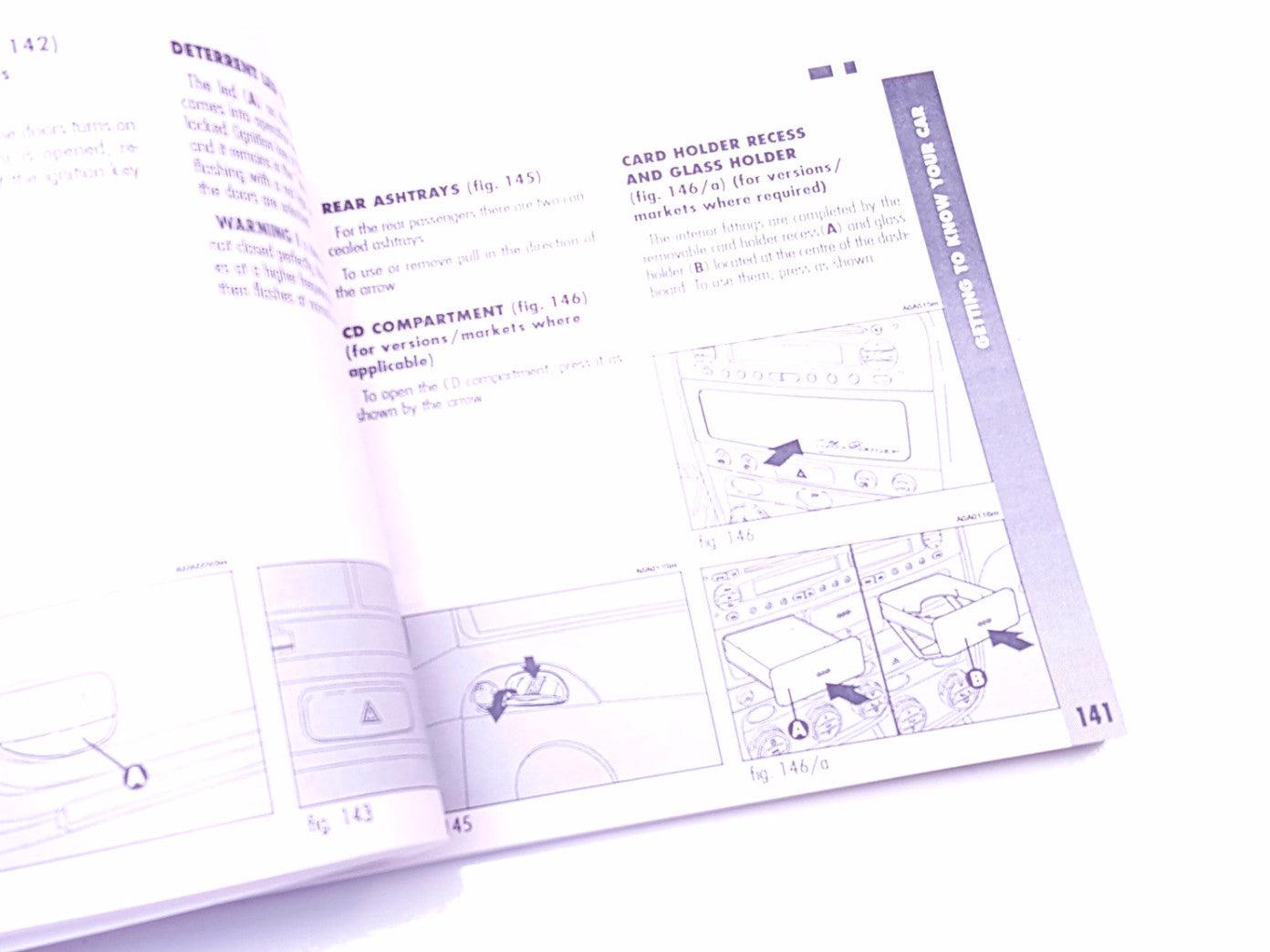 Owners Handbook - Alfa Romeo 147 60431309
