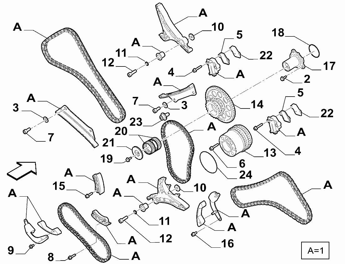 Timing Chain Kit - Giulia 2.9 QV