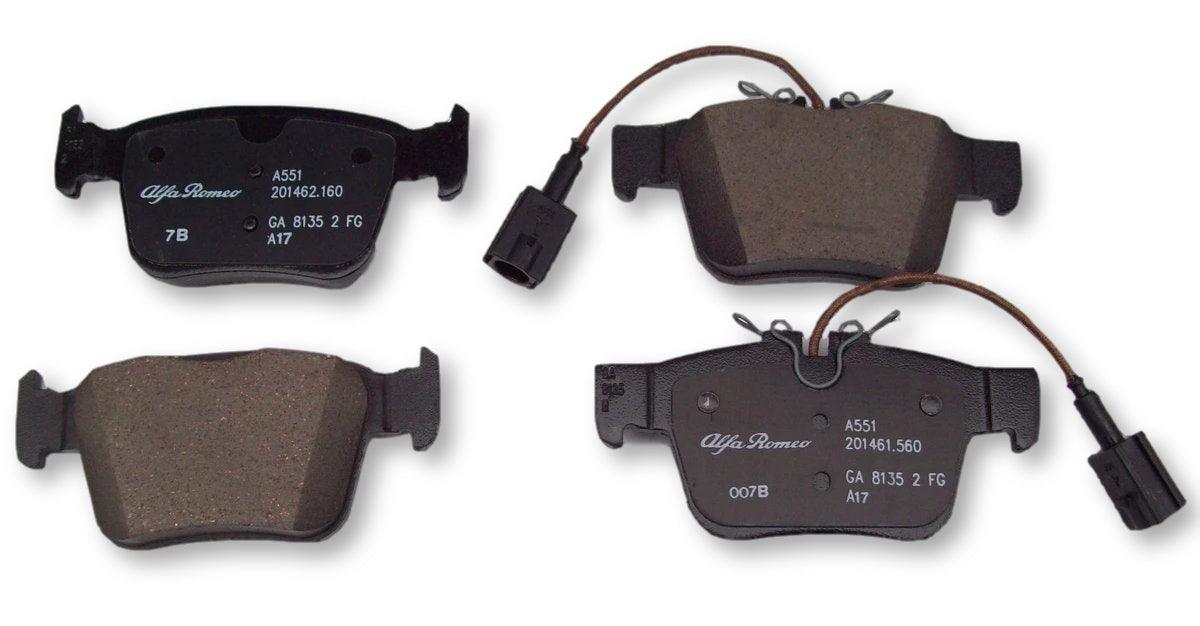 Brake Pads, Rear - Alfa Romeo Stelvio 2.2 JTDm 77368283