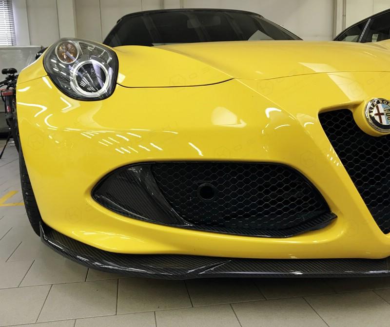 Alfa Romeo 4C Front Bumper Flaps - Carbon Fibre - Alfa Romeo Shop