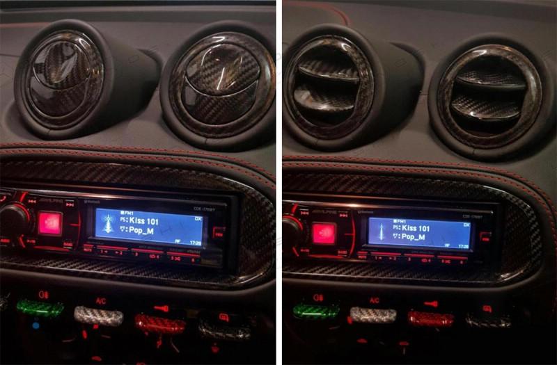Alfa Romeo 4C Interior Directional Air Vent Cover - Carbon Fibre - Alfa Romeo Shop