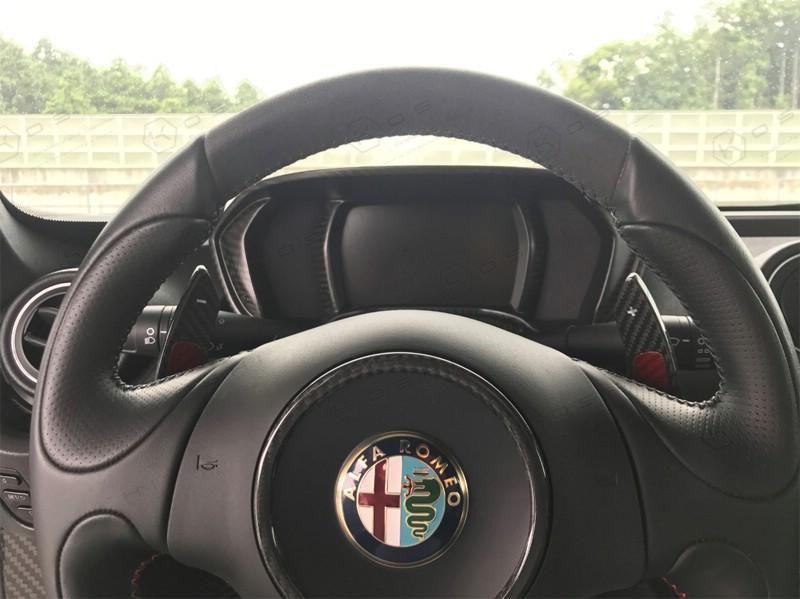 Alfa Romeo 4C Matte Instrument Gauge Frame - Carbon Fibre - Alfa Romeo Shop