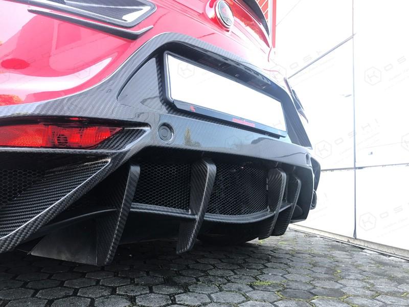 Alfa Romeo 4C Matte Rear Diffuser Flaps Deflector - Carbon Fibre - Alfa Romeo Shop