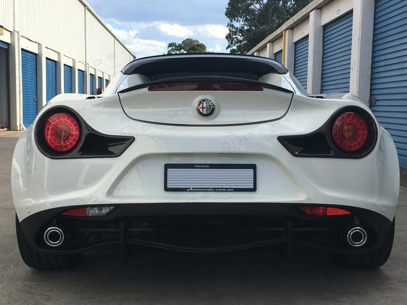 Alfa Romeo 4C Rear Frame Tail Light ,488 Ferrari Style - Carbon Fibre - Alfa Romeo Shop