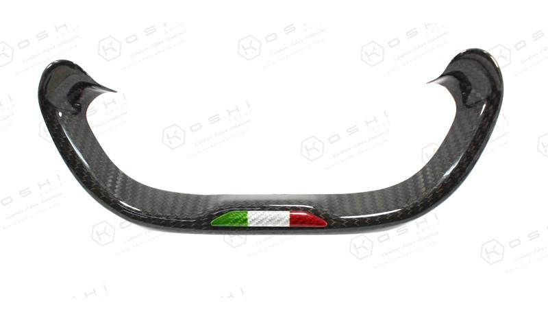 Alfa Romeo 4C Steering Wheel Italian Flag Badge - Carbon Fibre - Alfa Romeo Shop