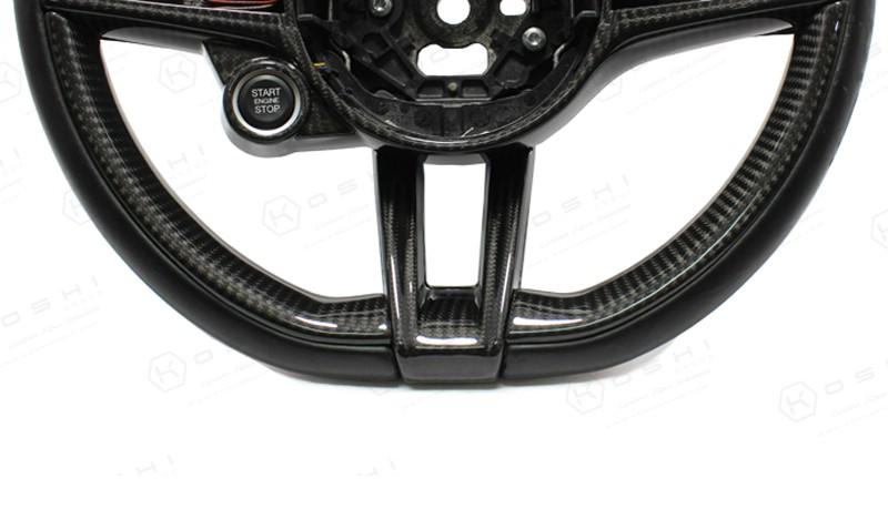 Alfa Romeo Giulia QV / Stelvio QV Steering Wheel Sides Cover - Carbon Fibre - Alfa Romeo Shop
