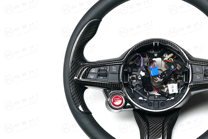 Alfa Romeo Giulia QV / Stelvio QV Thumb Grips Cover – 2020-ongoing - Carbon Fibre - Alfa Romeo Shop