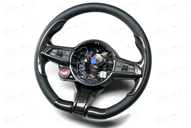 Alfa Romeo Giulia / Stelvio Steering Wheel Cover 2020-ongoing - Carbon Fibre - Alfa Romeo Shop