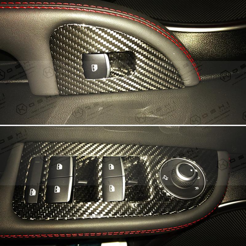 Alfa Romeo Giulia Window Switch Control Cover - Carbon Fibre - Alfa Romeo Shop