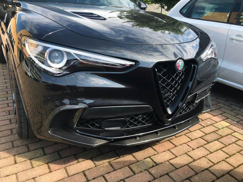 Alfa Romeo Stelvio QV Front Bumper Flaps - Carbon Fibre - Alfa Romeo Shop