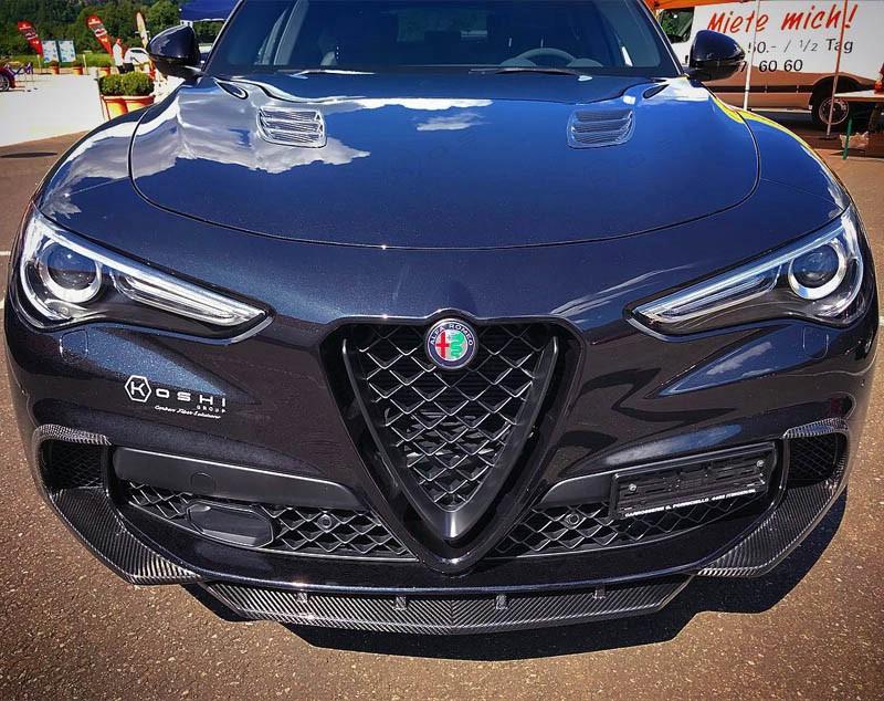 Alfa Romeo Stelvio QV Front Splitter - Carbon Fibre Alfa Romeo Shop