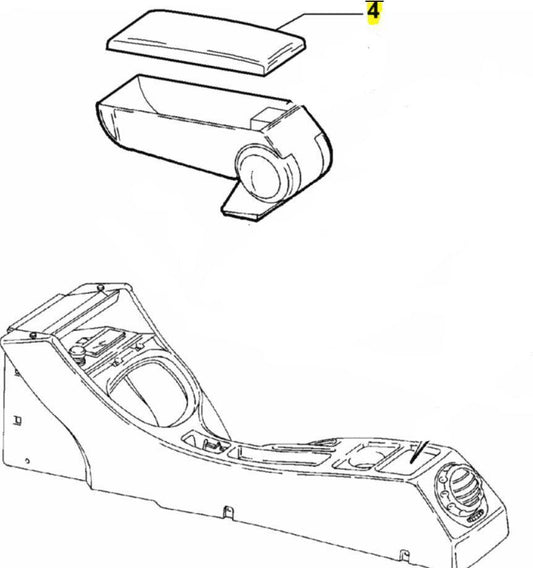 Armrest Lid - Cloth - 147 & GT - Alfa Romeo Shop