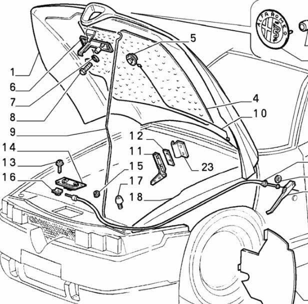 Bonnet Catch - RZ, SZ & 75 - Alfa Romeo Shop