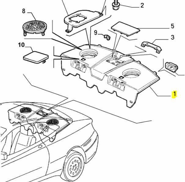 Rear Parcel Shelf - GTV - Alfa Romeo Shop
