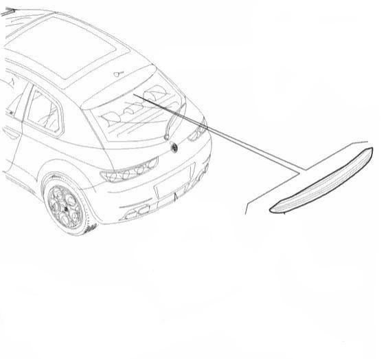 Brake Lamp, Upper - Brera - Alfa Romeo Shop