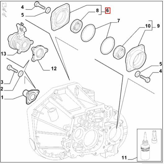 Driveshaft Flange & Seal - - Alfa Romeo Shop