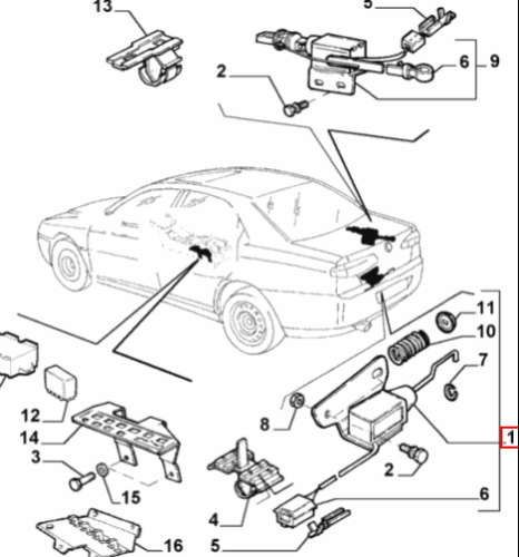 Boot Lock - 166 - Alfa Romeo Shop