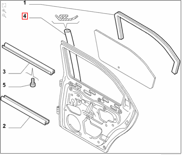 Door Pillar Seal - 156 - Alfa Romeo Shop