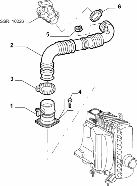 Pipe, Air Intake - GT JTS - Alfa Romeo Shop