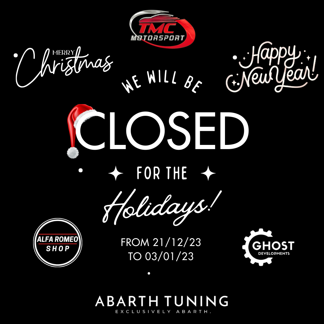 Happy Christmas & Happy New Year from TMC Motorsport! - Holiday Opening Hours Alfa Romeo Shop