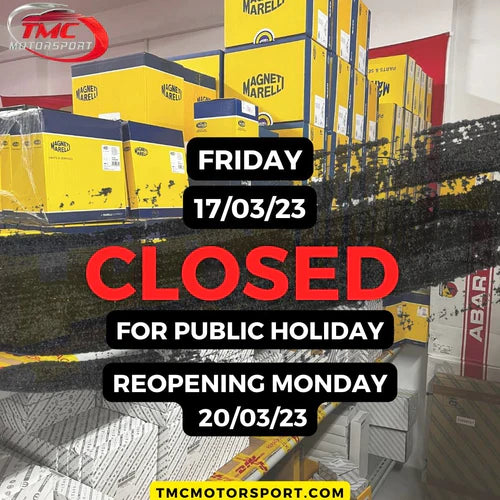 Public Holiday Closure - 17/03/23 Alfa Romeo Shop
