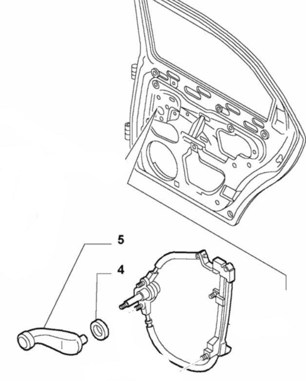 Window Winder Handle, Rear - Alfa Romeo 147 & 156 156027865