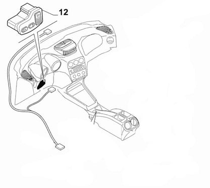 Switch, Headlamp Control - Alfa Romeo 156 156035634 
