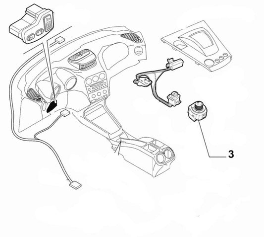 Switch, Electric Mirror - Alfa Romeo 156 156033245