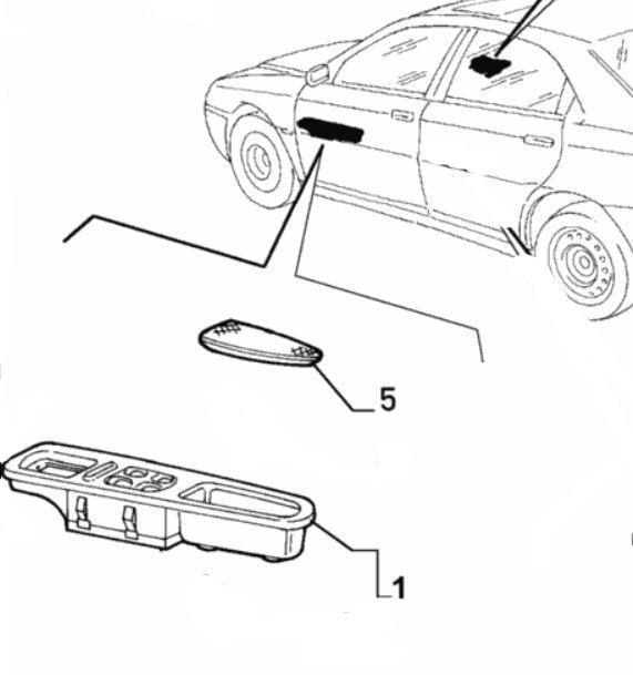 Electric Window Switch Pack - Alfa Romeo 166 156044281