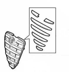 Grille Trims - Alfa Romeo Mito 156099841