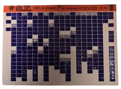 Spare Parts Microfiche - Alfa Romeo S.Z