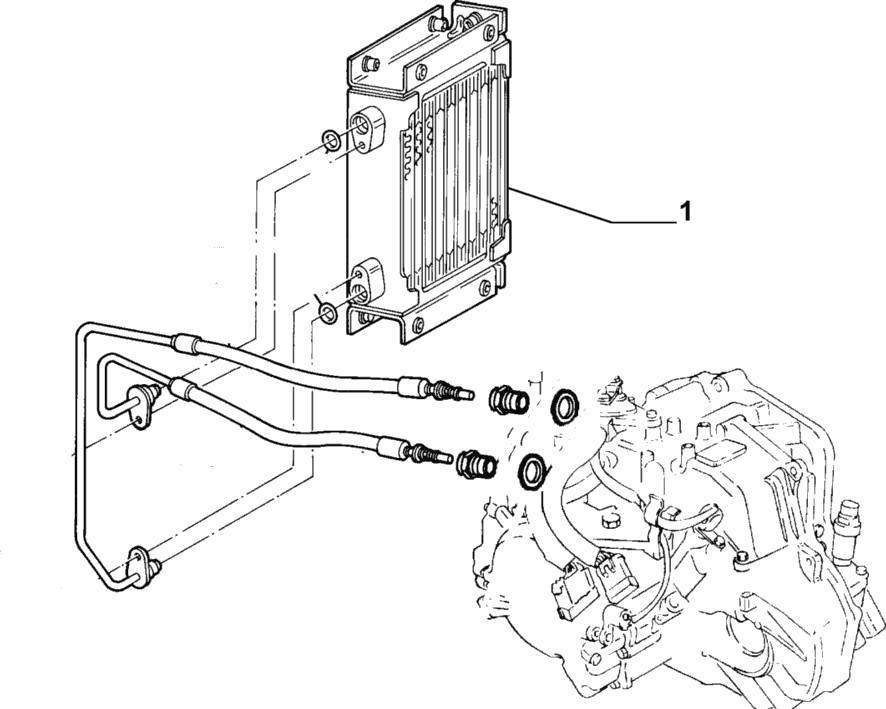 Oil Cooler - Automatic Transmission Fiat Punto Alfa Romeo 156 46446495