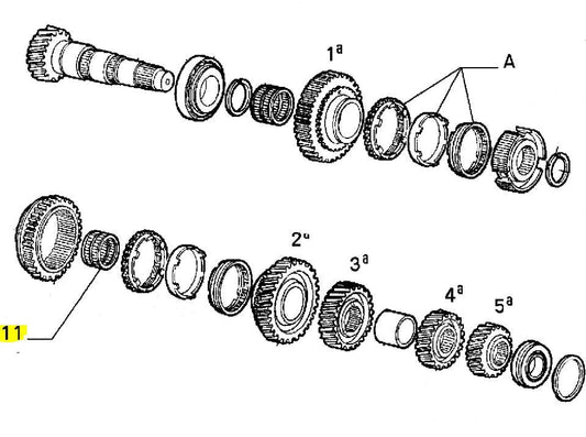 Gearbox Roller Cage - 147 GTA