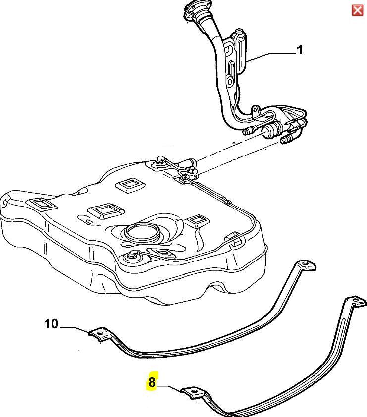 Fuel Tank Strap, Left Hand - 147