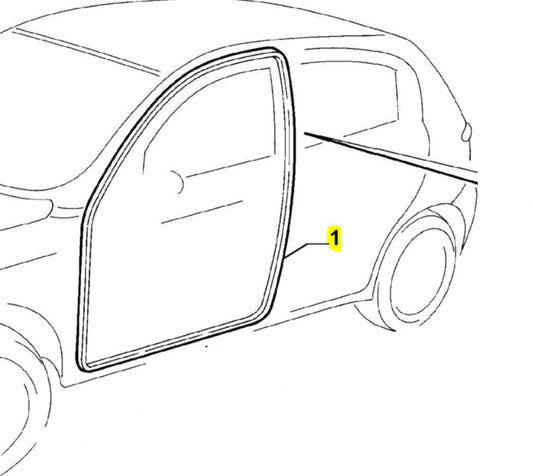 Alfa Romeo Door aperture seal - Alfa Romeo 147