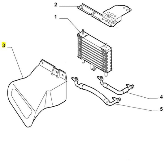 Oil Cooler Air Scoop Alfa Romeo 147 GTA