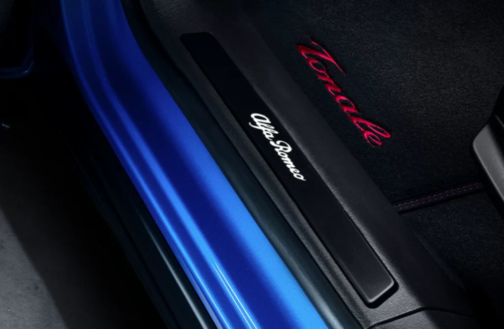 Genuine Alfa Romeo Black Illuminated Door Sill / Kick Trims – Tonale Sport