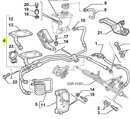 Power Steering Pipes - Alfa Romeo 147