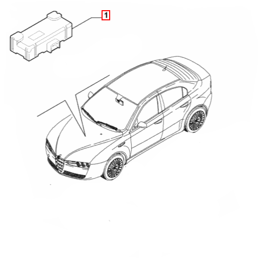 50514086 Tyre Pressure ECU - 159 / Brera & Spider / Mito / Grande Punto / Punto Evo / Bravo